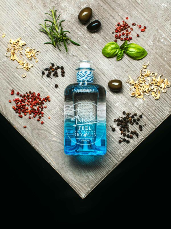 Rick FEEL Mediterranean Gin 500ml 41% – Bild 2